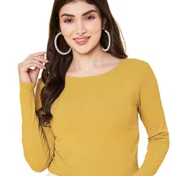 ANVI Be Yourself Women Ribbed Crop Top-image-47