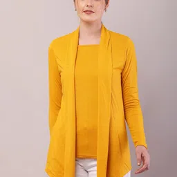 RiseMax Women Longline Lapel Shrug-35