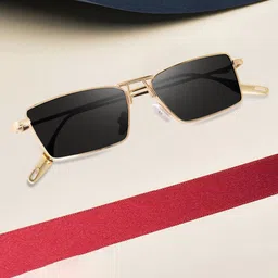 Dervin Unisex Rectangle Sunglasses with UV Protected Lens-54