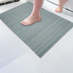 Aura Grey Textured Anti-Skid BathRugs-11