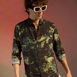 Campus Sutra Men Comfort Opaque Printed Casual Shirt-image-95