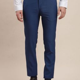 Turtle Men Tailored Skinny Fit Mid Rise Formal Trousers-image-23