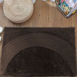 RADECOR Dark Brown Super Soft Fluffy Anti-Skid Bath Mat-image-85