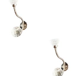 IndianShelf Transparent & Silver Toned 2 Pieces Glass Fine Cut Key Hooks-image-10