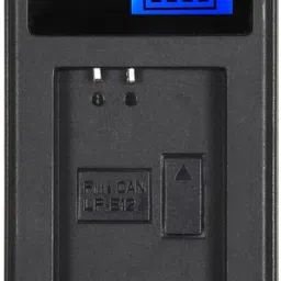 Power Smart USB Single Battery Charger with LCD Screen Display for CANN Camera LP-E12 EOSM2Camera Battery Charger-picture-0