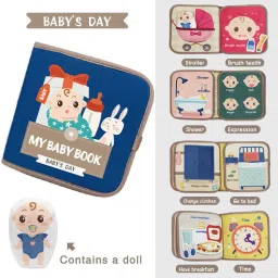 Baby Busy Book for Toddlers 12 24 Months Early Learning Activity Travel Toy Book-24