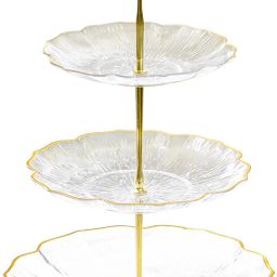 3 Tier Cake Stand Round Cupcake Display Stand Clear Acrylic Dessert Fruit Plates Acrylic Cake Server-image-67
