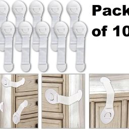 Furniture Safety Lock for Kids, Child Safety Locks for Drawers, Fridge, Cabinets-image-92