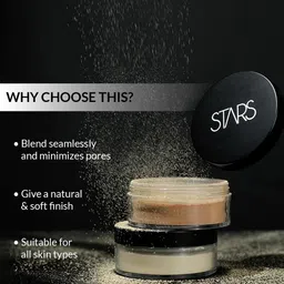 Stars Cosmetics Set of 2 Cream Concealer -5g & Translucent Powder-20g -Orange-Being Pearl image 2