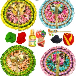 (Pack Of 11) Designer Laddu Gopal Dress Size 6-Inch 2 No., Complete Shringar Dress-image-16