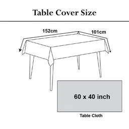 Kuber Industries Maroon-Coloured & Black Checked 4-Seater Rectangular Table Cover image 4