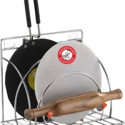 Chakla/Belan Kitchen Rack Belan Stand Brass-image-17