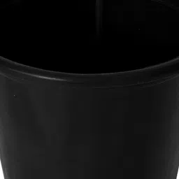 Kuber Industries Pack of 5 Black Solid Plastic Planters With Drainage Hole image 4