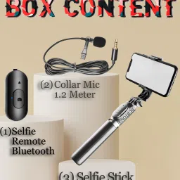 subton Photography Mini Tripod With Bluetooth Remote For Mobile Youtube Vlog Reels Tripod, Tripod Bracket, Tripod Clamp image 2