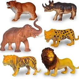 Jungle Animal Toys for Kids Big Size Farm Figures Set of 8PCs-image-17