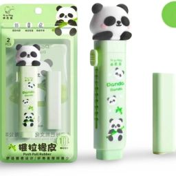Cute Popo Panda Original Push pull eraser Non-Toxic Eraser-25
