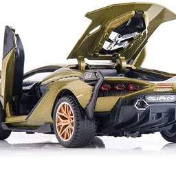 coelon 132 Diecast Metal Lamborghini Sian ModelToy Vehicle SoundLight Sports CarToy-picture-41
