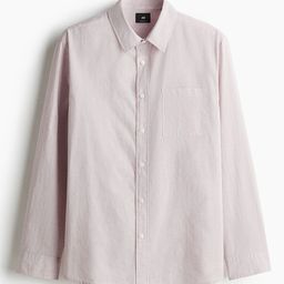 H&M Oversized Fit Seersucker Shirt-image-70