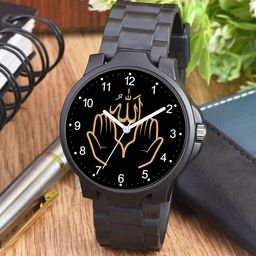 Gopal Shopcart Unisex Dial & Bracelet Style Straps Analogue Watch 3KANBLK Islamic NUM03 CD-image-75