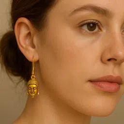 Digital Dress Room Gold-Plated Contemporary Drop Earrings-image-94
