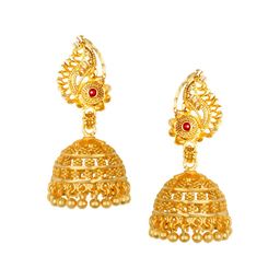 Heer Collection Contemporary Jhumkas Earrings-21