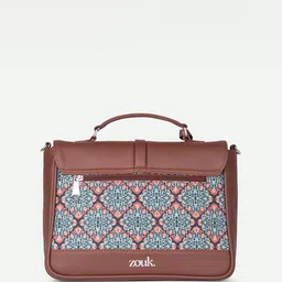 ZOUK Printed Structured Satchel image 2