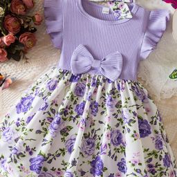 YK Floral Print Fit & Flare Dress-image-40