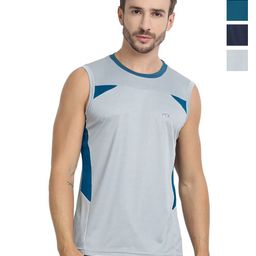 FTX Men Pack of 4 Dri-FIT Colourblocked Round Neck T-shirts-picture-38