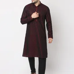 Ethnicity Men Floral Regular Kurta with Trousers-picture-36