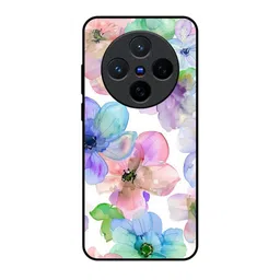 QRIOH Floral Printed Vivo X200 5G Back Case Mobile Accessories-image-85