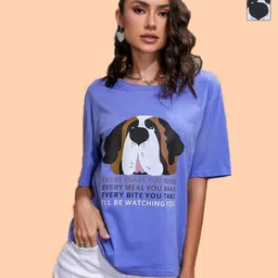 Dreambe Women 2 Printed Raw Edge T-shirt-picture-33