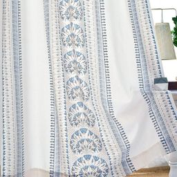Tranquebar Home Blue & White Set of 2 Ethnic Motifs Door Curtain-image-24