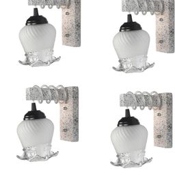 SOMIL White Glass Cylinder Printed Wall Lamps-picture-21