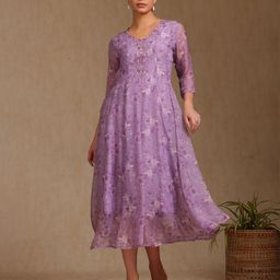 Soch Women Floral Printed A-Line Midi Dress-image-37