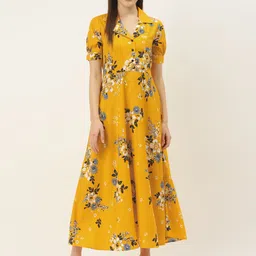 Mast & Harbour Women Floral Print Fit & Flare Maxi Dress-image-65