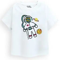 Guugly Wuugly Boys GO-DRY Graphic Printed Round Neck Cotton T-shirt-image-49