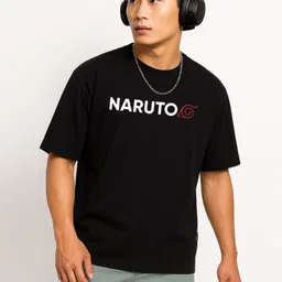 Be Crazy Shankar Impex Anime Graphic Printed Drop-ShoulderSleeves Cotton Oversized T-shirt-image-86