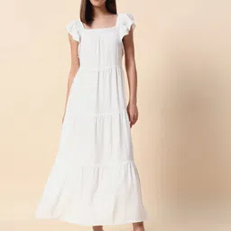 HERE&NOW Flutter Sleeve Maxi Dress-image-33