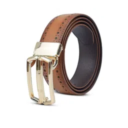 El'Curio Men Textured Leather Belt-picture-29