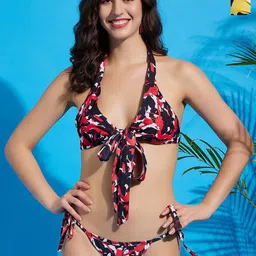 SECRETS BY ZEROKAATA Women Pack of 2 Printed Halter Beachwear Swim Bikini Set-picture-27