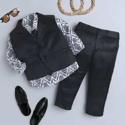 Jeetethnics Boys Single-Breasted Four-Piece Suit-image-17