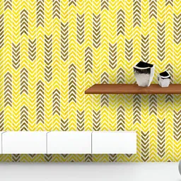 ArtzFolio Printed UV-Resistant Anti-Bacterial Vintage Grunge Chevron Peel & Stick Wallpaper-image-94