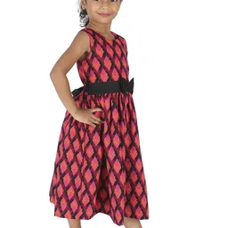 YOUNG BIRDS Print Fit & Flare Midi Dress-image-61