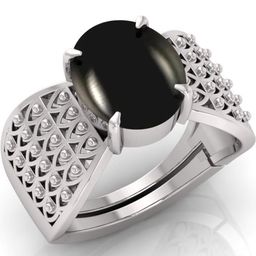 todani jems 7.25 Ratti Agate Stone Original Certified Hakik Gemstone Silver Plated | Adjustable Ring-picture-22