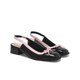 Street Style Store PU Block Bows-56