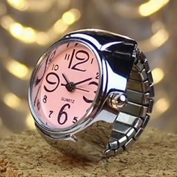 Bling Queen Stretchable Analogue Watch Ring-78