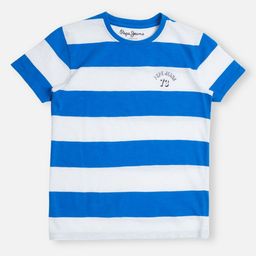 Pepe Jeans Boys Striped Round Neck Pure Cotton T-shirt-image-29