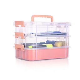 Kuber Industries Peach-Coloured Set of 2 Water Resistant Multi-Utility Organisers image 2