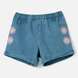Juniors by Babyshop Girls Cotton Regular Fit Denim Shorts-image-66
