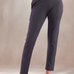FITHUB Women Slim Fit High-Rise Trousers-picture-29